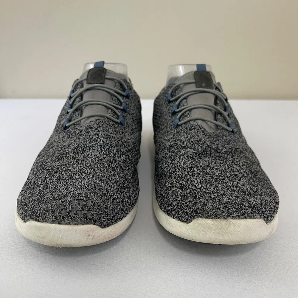 OluKai Alapa Li Mens 10 Gray Grey White Casual‎ Comfort Slip On Shoes Sneakers